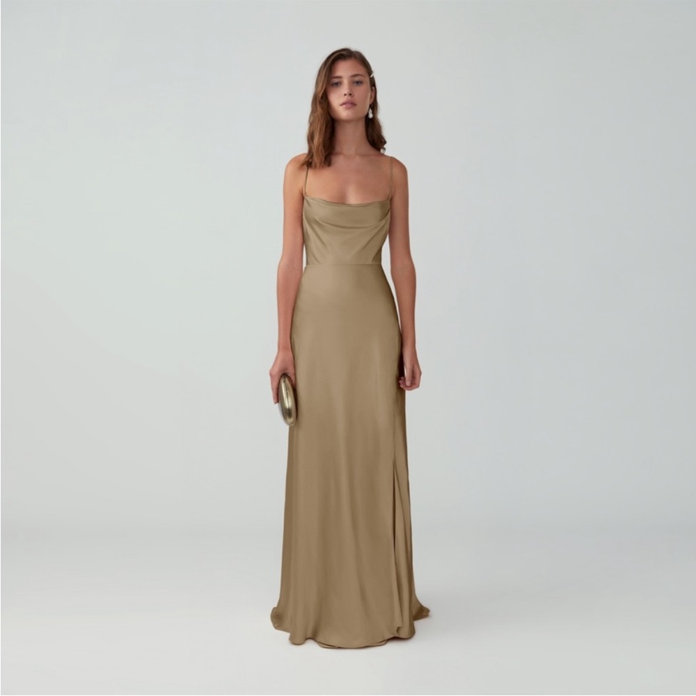 SOLD Fame and Partners Strappy Draped Gown